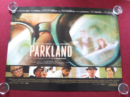 PARKLAND UK QUAD ROLLED POSTER ZAC EFRON BILLY BOB THORNTON 2013 Rendezvous Cinema Movie posters