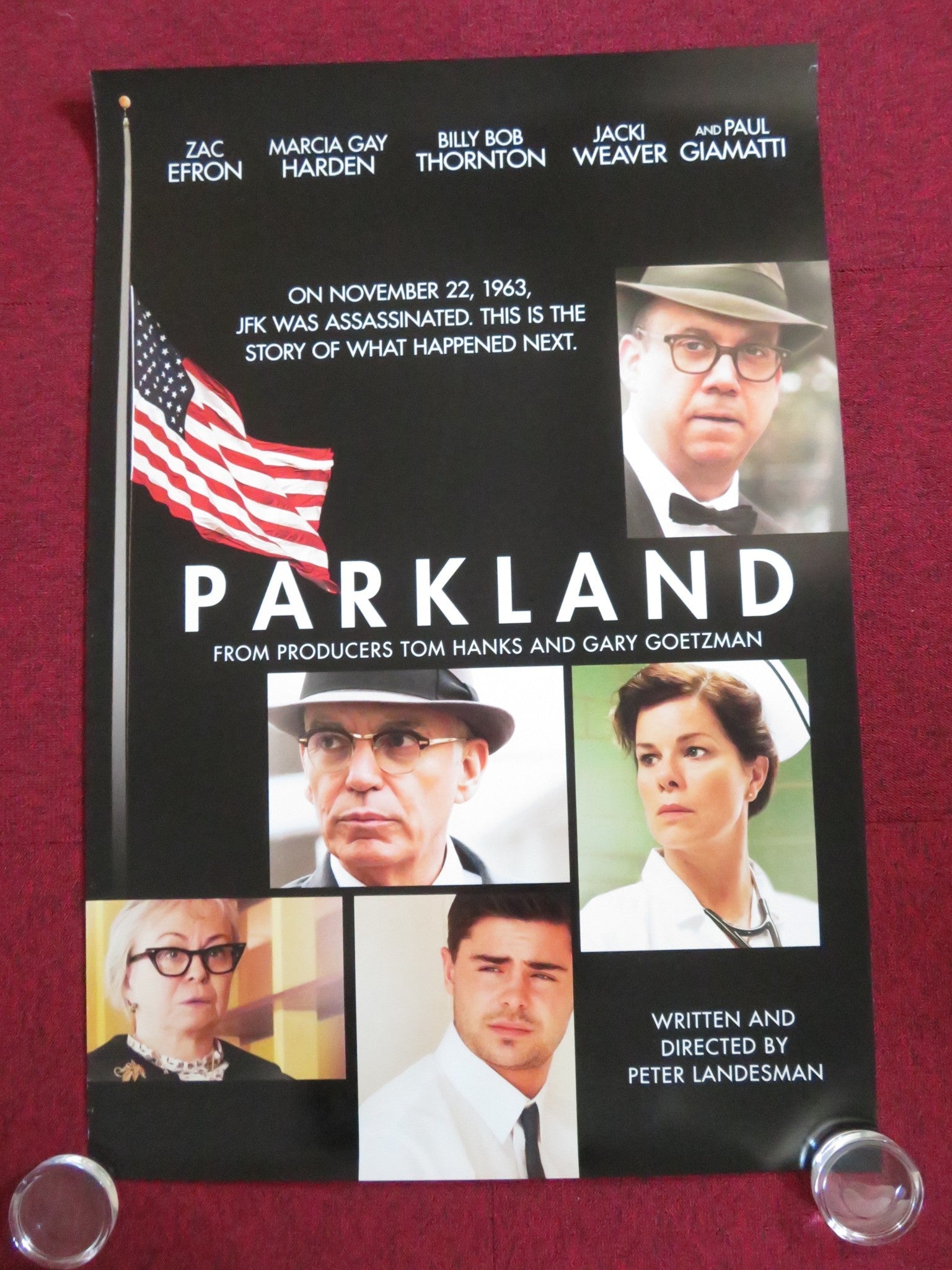 PARKLAND US ONE SHEET ROLLED POSTER ZAC EFRON PAUL GIAMATTI 2013 Rendezvous Cinema Movie posters