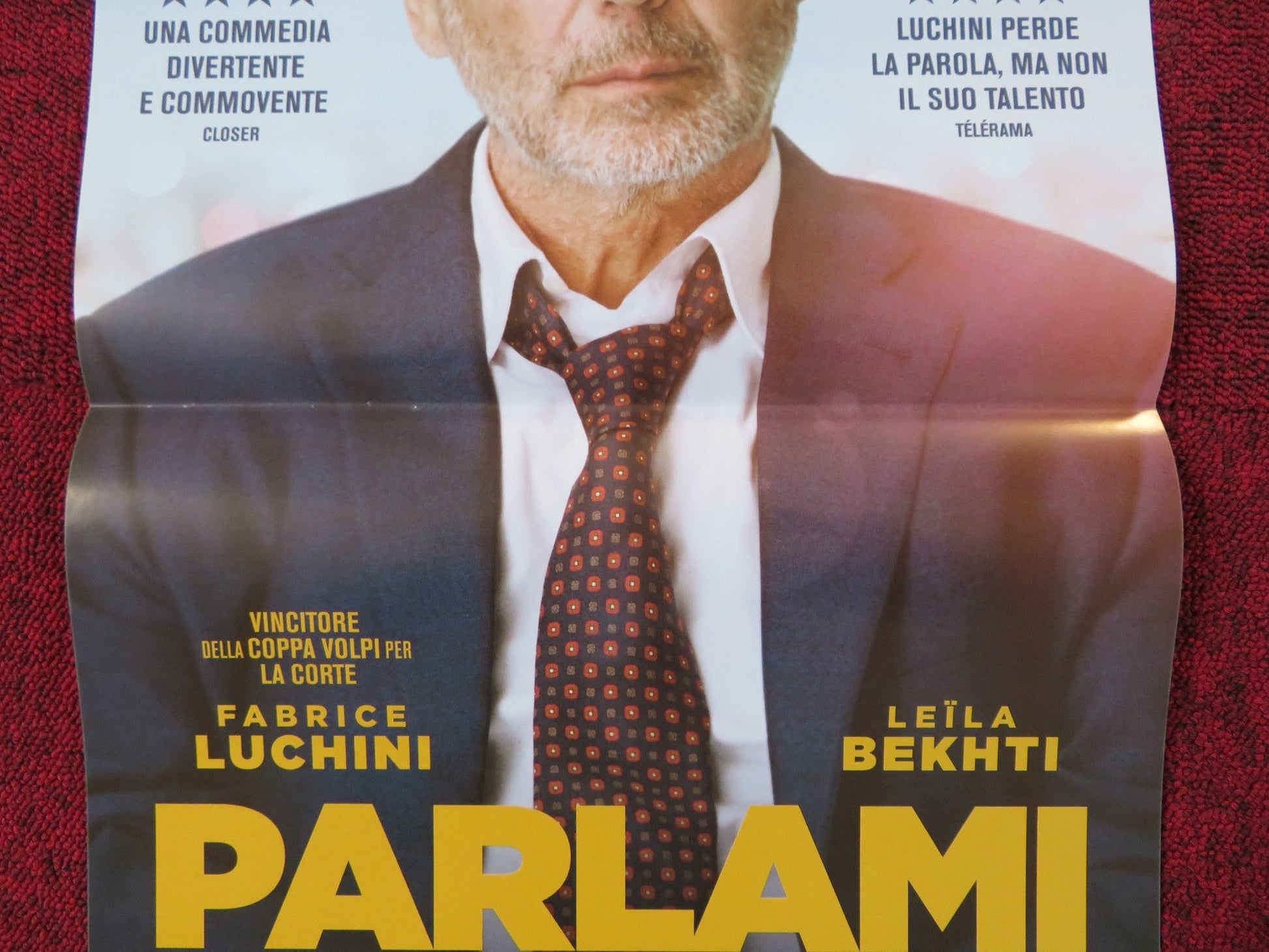 PARLAMI DI TE ITALIAN LOCANDINA POSTER FABRICE LUCHINI LEILA BEKHTI 2018 Rendezvous Cinema Movie posters