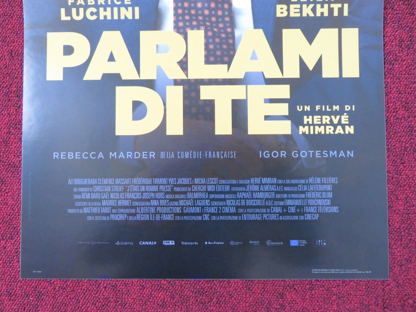 PARLAMI DI TE ITALIAN LOCANDINA POSTER FABRICE LUCHINI LEILA BEKHTI 2018 Rendezvous Cinema Movie posters