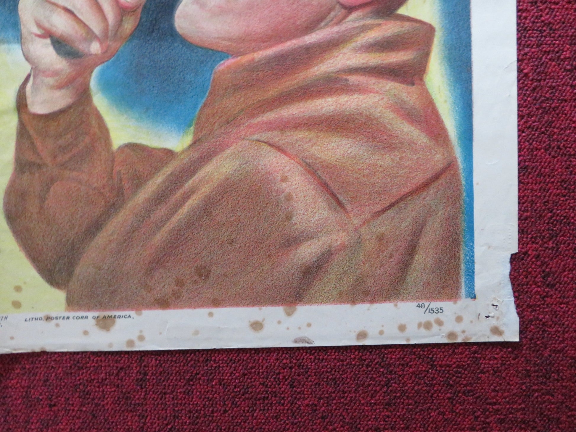 PAROLE, INC. FOLDED US ONE SHEET POSTER MICHAEL O'SHEA TURHAN BEY 1948 Rendezvous Cinema Movie posters