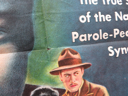 PAROLE, INC. FOLDED US ONE SHEET POSTER MICHAEL O'SHEA TURHAN BEY 1948 Rendezvous Cinema Movie posters