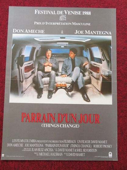 Parrain d'un jour/ THINGS CHANGE FRENCH (15"x 21") POSTER DON AMECHE 1988 Movie posters