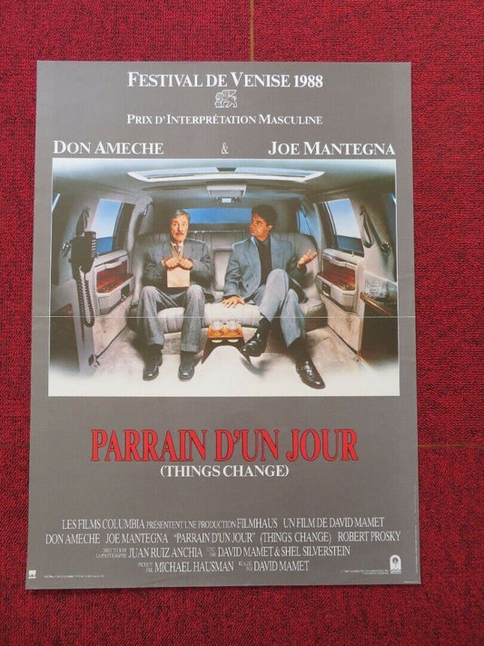Parrain d'un jour/ THINGS CHANGE FRENCH (15"x 21") POSTER DON AMECHE 1988 Movie posters
