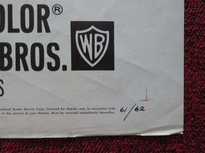 PARRISH FOLDED US ONE SHEET POSTER TROY DONAHUE CLAUDETTE COLBERT 1961 Movie posters