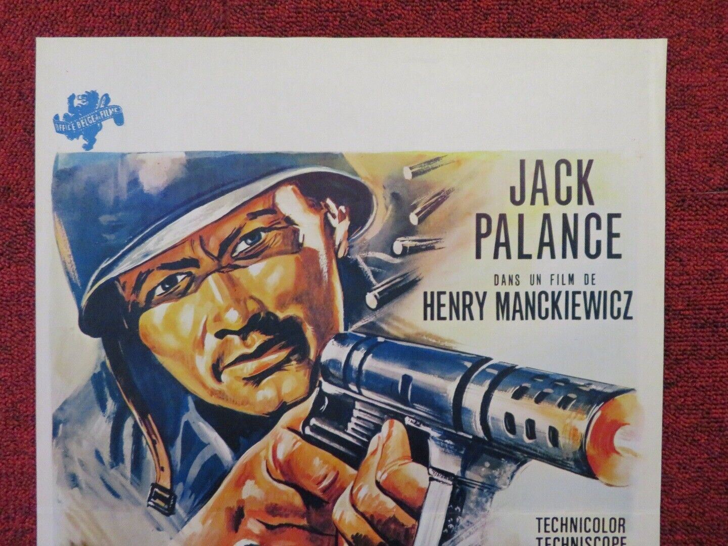 PAS DE PITIE POUR LES HEROS / A BULLET FOR ROMMEL BELGIUM (21.5"x14") POSTER '69 Movie posters