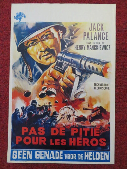PAS DE PITIE POUR LES HEROS / A BULLET FOR ROMMEL BELGIUM (21.5"x14") POSTER '69 Movie posters