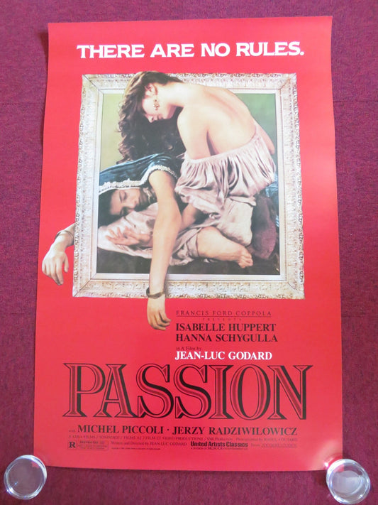 PASSION US ONE SHEET ROLLED POSTER ISABELLE HUPPERT HANNA SCHYGULLA 1983 Rendezvous Cinema Movie posters
