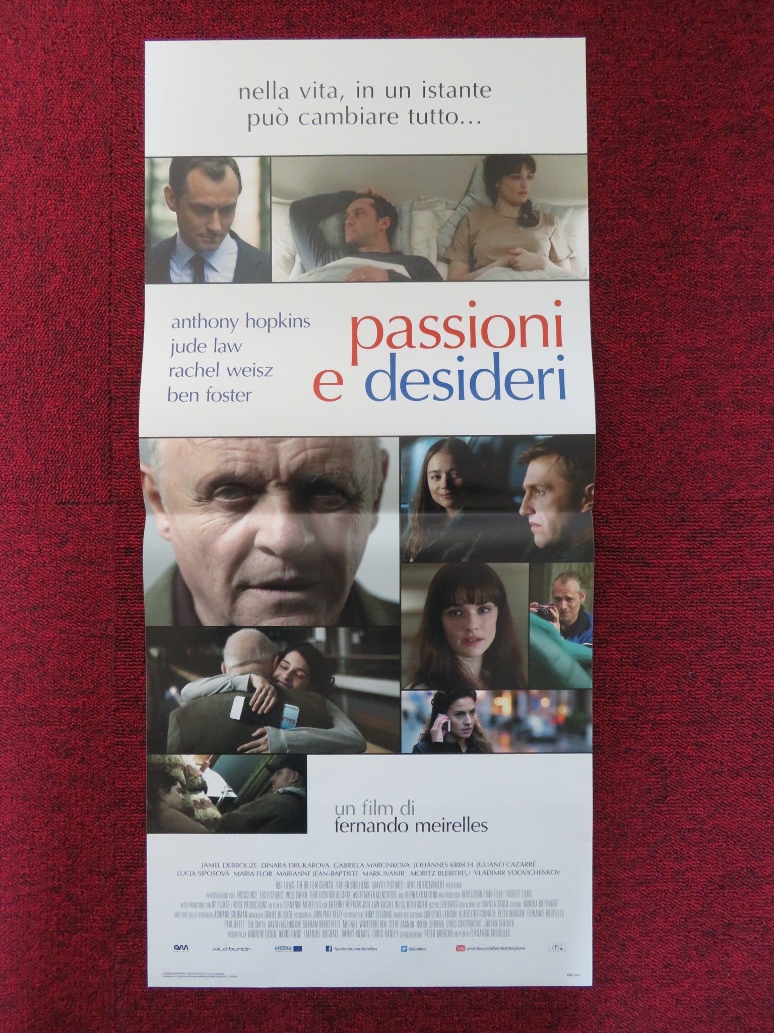 PASSIONI E DESIDERI ITALIAN LOCANDINA POSTER JUDE LAW ANTHONY HOPKINS 2011 Rendezvous Cinema Movie posters