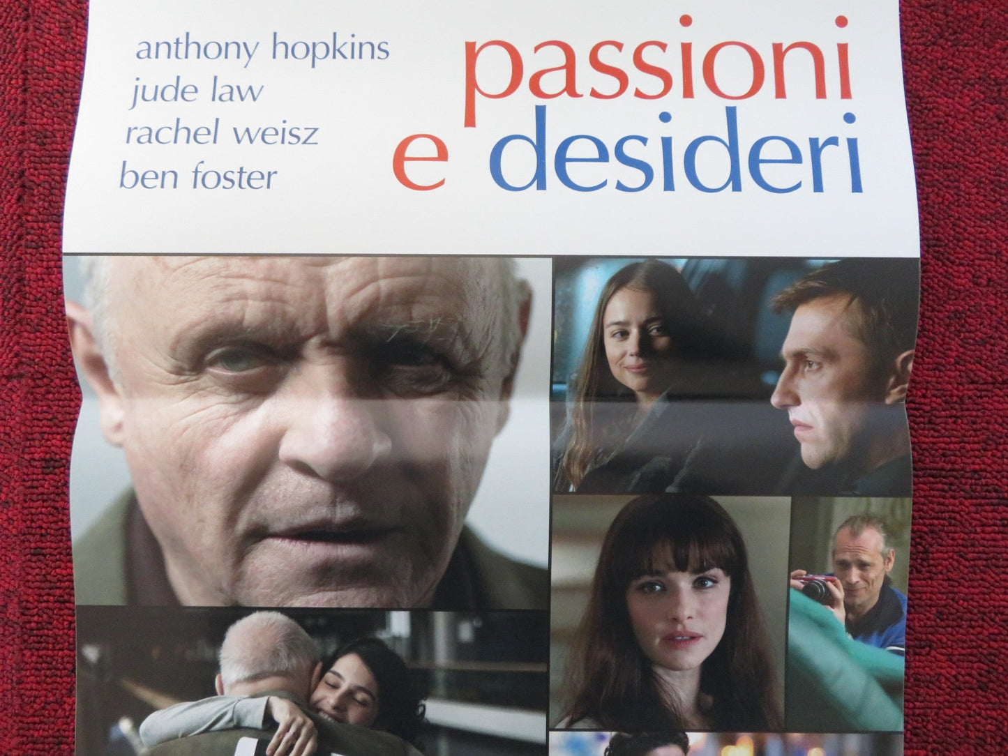 PASSIONI E DESIDERI ITALIAN LOCANDINA POSTER JUDE LAW ANTHONY HOPKINS 2011 Rendezvous Cinema Movie posters
