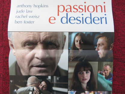 PASSIONI E DESIDERI ITALIAN LOCANDINA POSTER JUDE LAW ANTHONY HOPKINS 2011 Rendezvous Cinema Movie posters