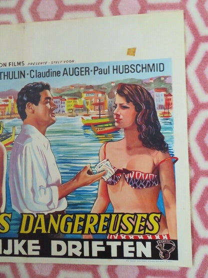 PASSIONS DANGEREUSES / GAMES OF DESIRE BELGIUM (19"x 15") POSTER I.THULIN 1964 Movie posters