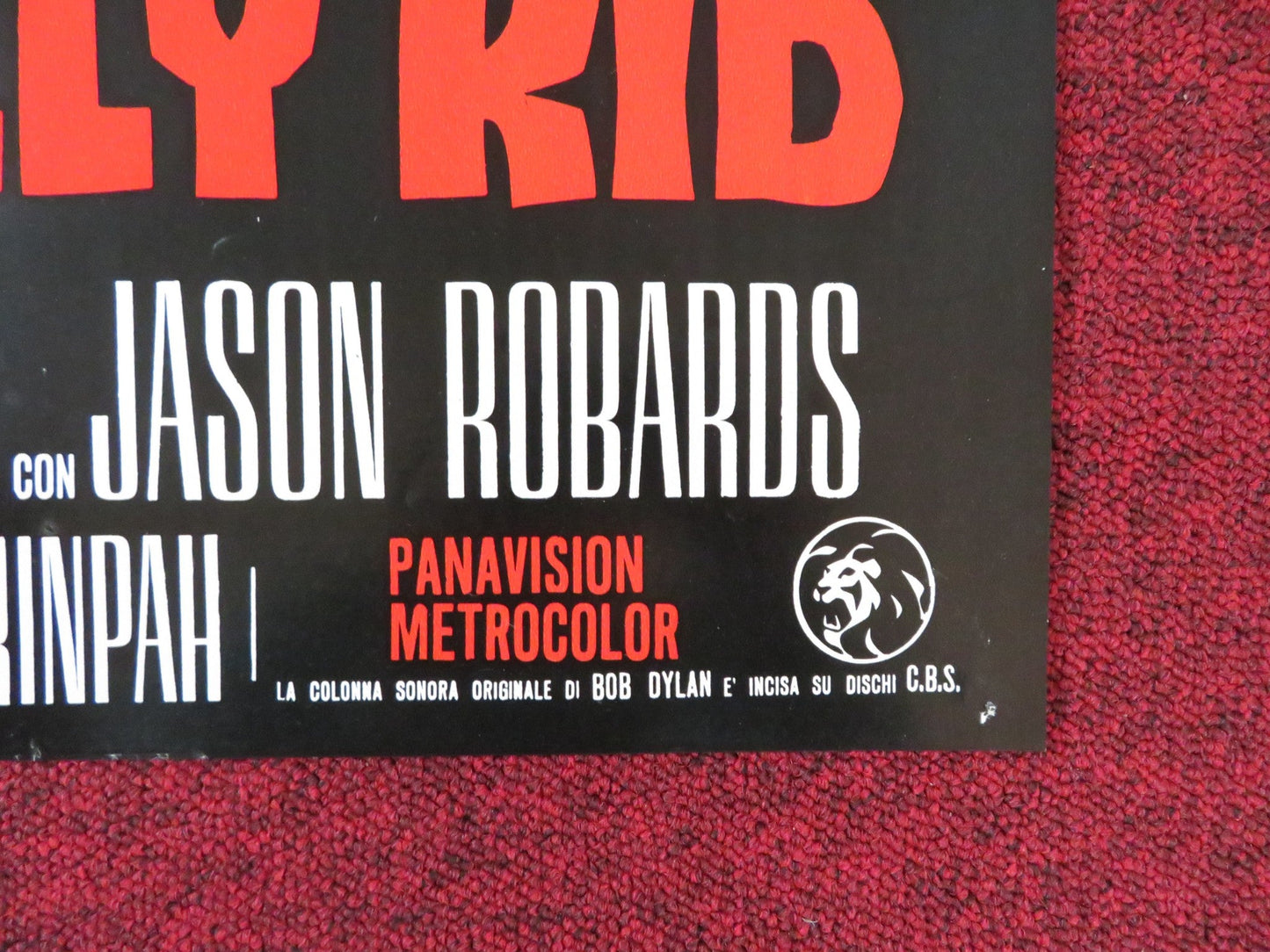 PAT GARRETT AND BILLY THE KID - B ITALIAN FOTOBUSTA POSTER JAMES COBURN 1973 Rendezvous Cinema Movie posters