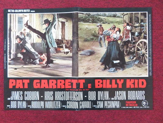 PAT GARRETT AND BILLY THE KID - C ITALIAN FOTOBUSTA POSTER JAMES COBURN 1973 Rendezvous Cinema Movie posters