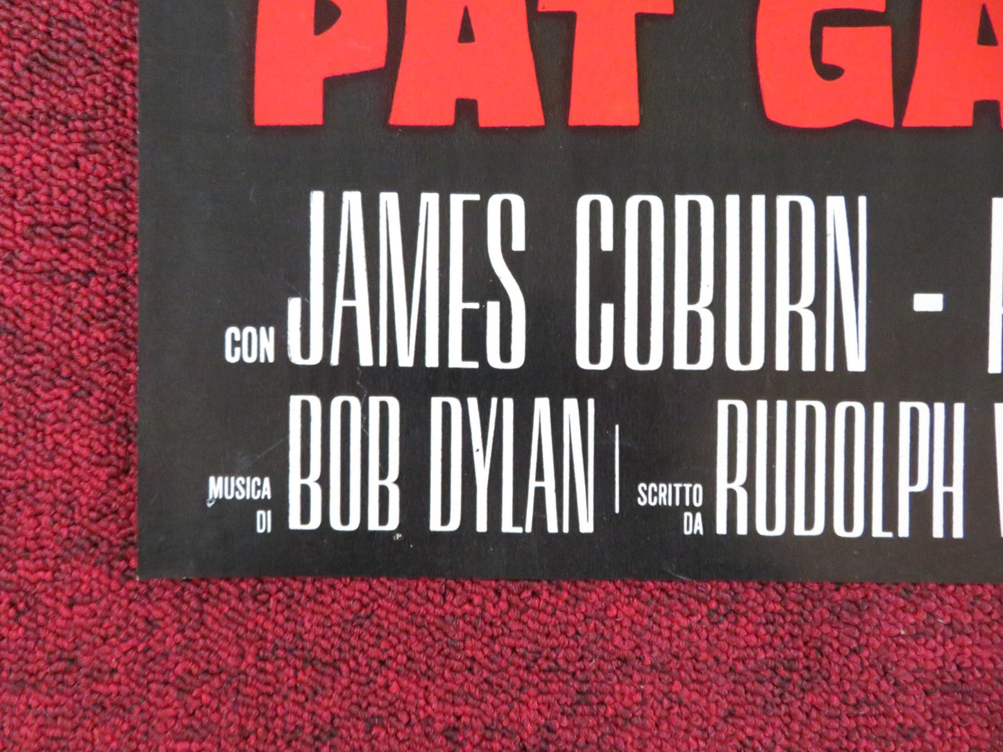 PAT GARRETT AND BILLY THE KID - D ITALIAN FOTOBUSTA POSTER JAMES COBURN 1973 Rendezvous Cinema Movie posters