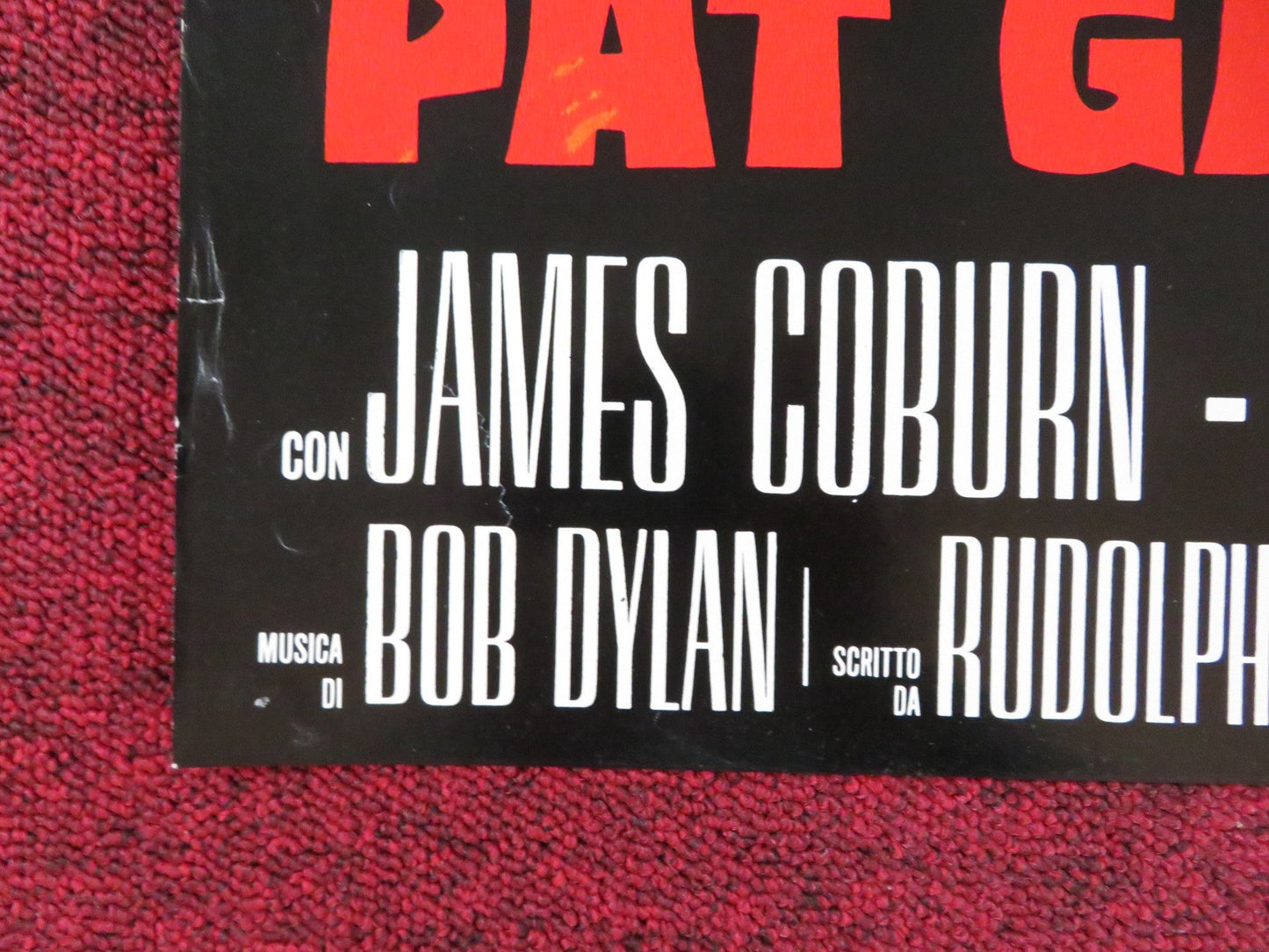 PAT GARRETT AND BILLY THE KID - F ITALIAN FOTOBUSTA POSTER JAMES COBURN 1973 Rendezvous Cinema Movie posters