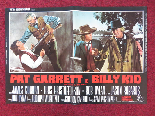 PAT GARRETT AND BILLY THE KID - G ITALIAN FOTOBUSTA POSTER JAMES COBURN 1973 Rendezvous Cinema Movie posters