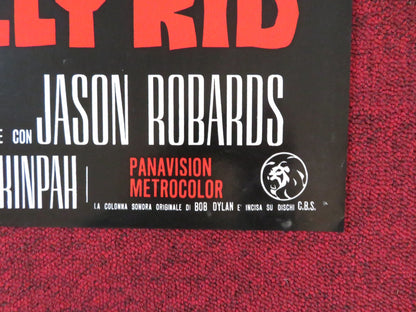 PAT GARRETT AND BILLY THE KID - I ITALIAN FOTOBUSTA POSTER JAMES COBURN 1973 Rendezvous Cinema Movie posters