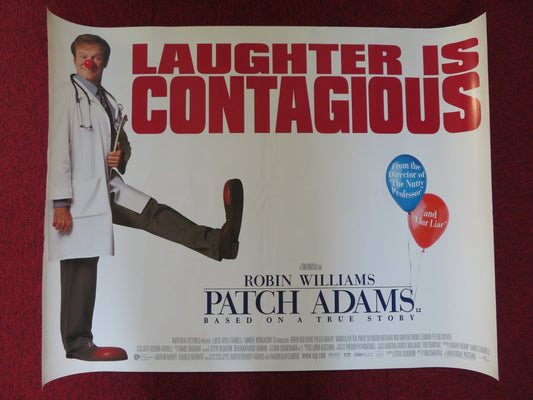 PATCH ADAMS UK QUAD (30"x 40") ROLLED POSTER ROBIN WILLIAMS DANIEL LONDON 1998 Rendezvous Cinema Movie posters