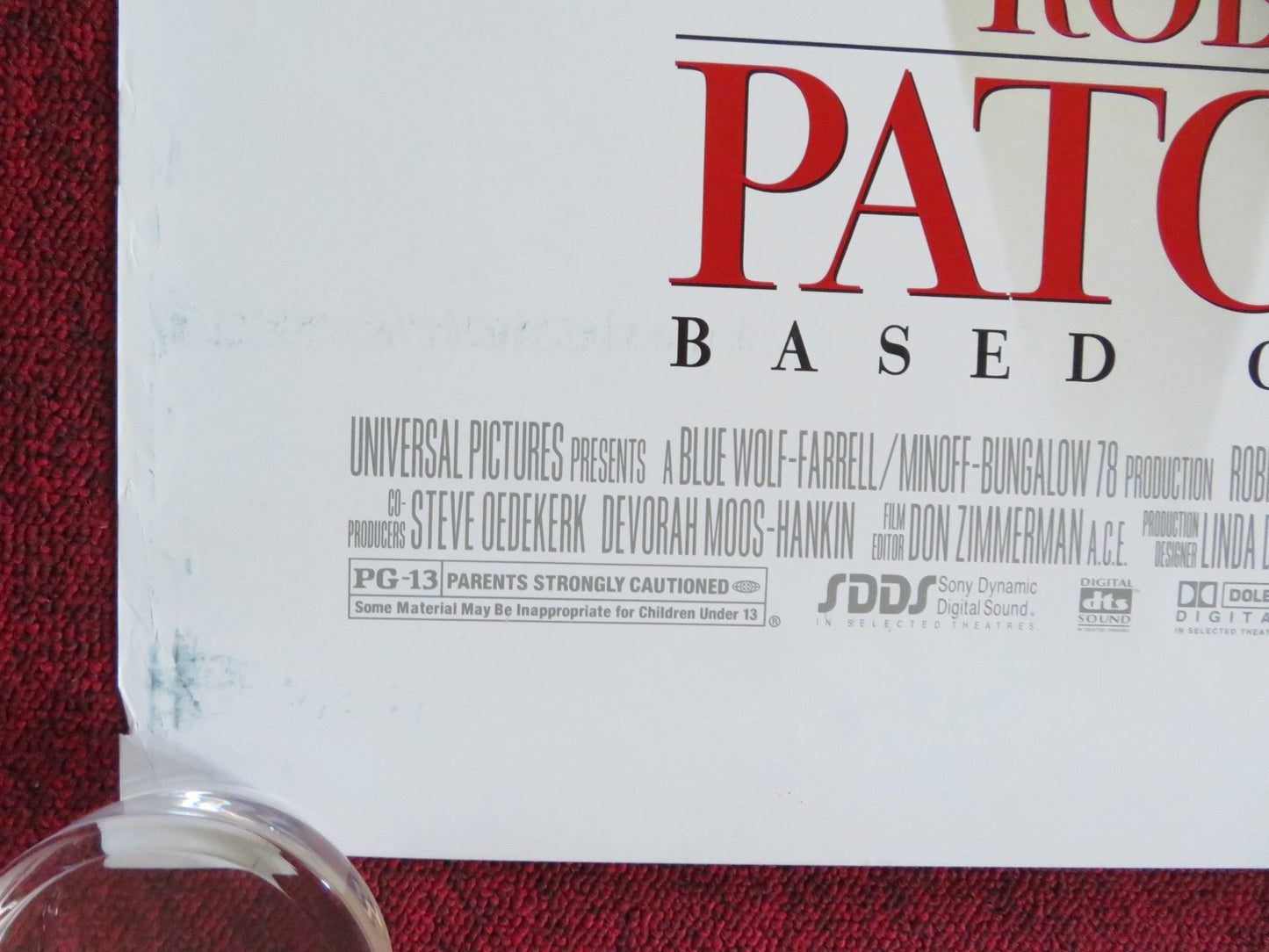 PATCH ADAMS US ONE SHEET ROLLED POSTER ROBIN WILLIAMS SEYMOUR HOFFMAN 1998 Rendezvous Cinema Movie posters