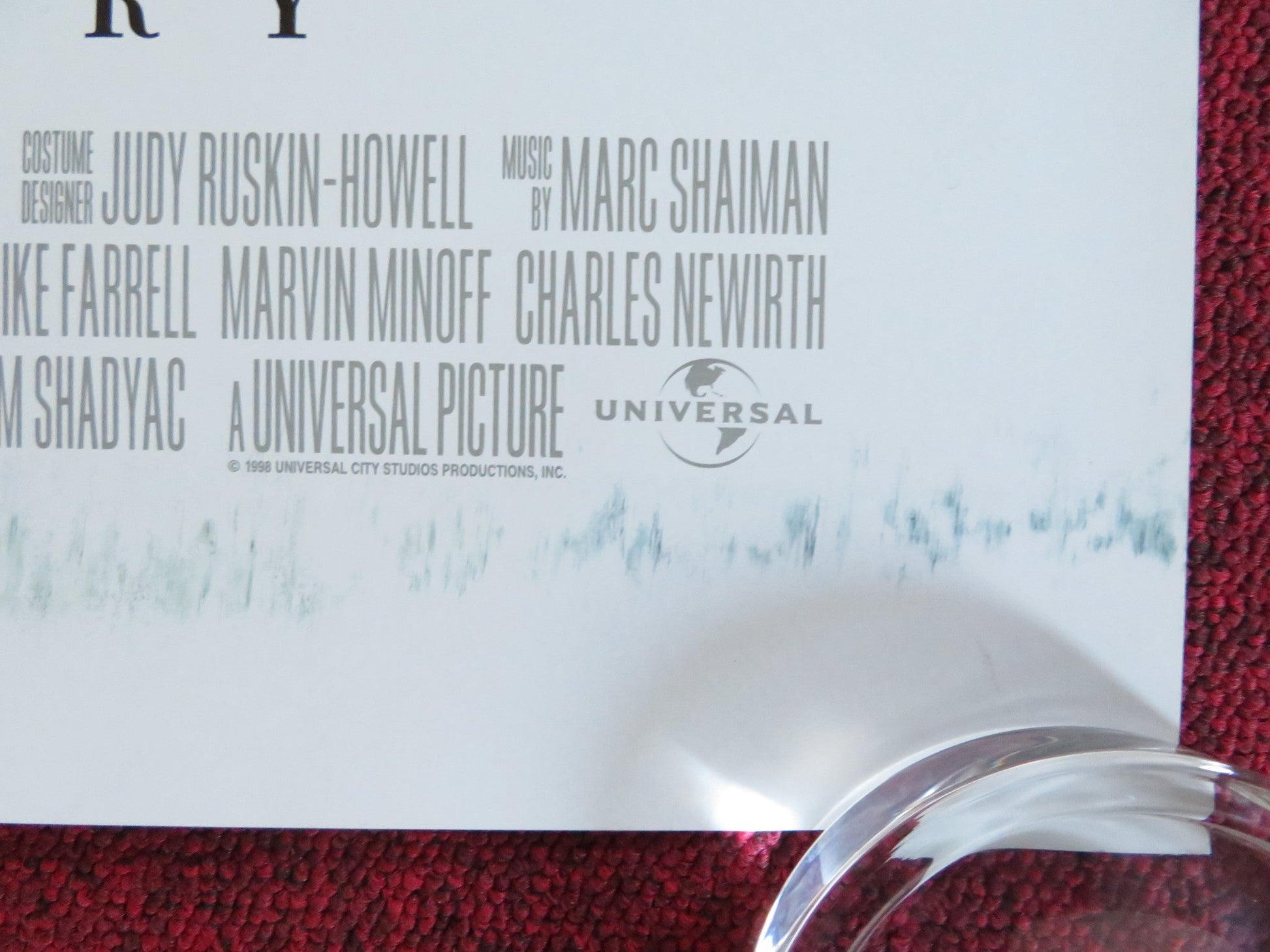 PATCH ADAMS US ONE SHEET ROLLED POSTER ROBIN WILLIAMS SEYMOUR HOFFMAN 1998 Rendezvous Cinema Movie posters