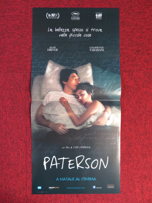 PATERSON ITALIAN LOCANDINA POSTER ADAM DRIVER GOLSHIFTEH FARAHANI 2016 Rendezvous Cinema Movie posters