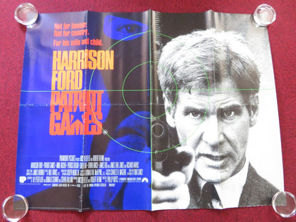 PATRIOT GAMES UK QUAD ROLLED POSTER HARRISON FORD SEAN BEAN 1992 Rendezvous Cinema Movie posters