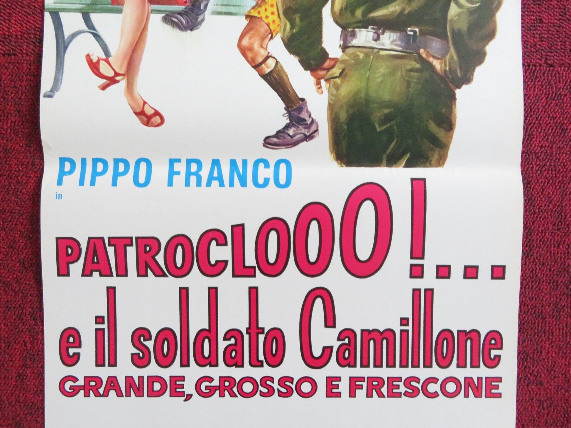 PATROCLOOO!... E IL SOLDATO CAMILLONE, GRANDE... ITALIAN LOCANDINA POSTER 1973 Rendezvous Cinema Movie posters