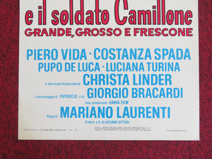 PATROCLOOO!... E IL SOLDATO CAMILLONE, GRANDE... ITALIAN LOCANDINA POSTER 1973 Rendezvous Cinema Movie posters