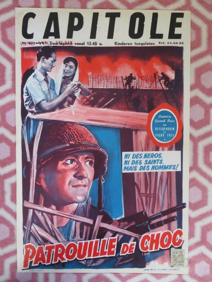 PATROUILLE DE CHOC/ Shock Patrol BELGIUM (21"x14") POSTER ALAIN BOUVETTE 1957 Movie posters