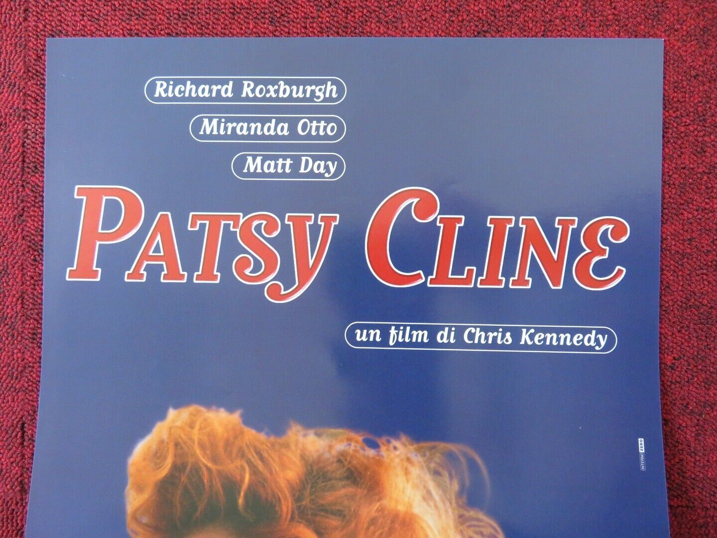 PATSY CLINE ITALIAN LOCANDINA (25"x12.5") POSTER RICHARD ROXBURGH 1998 Movie posters