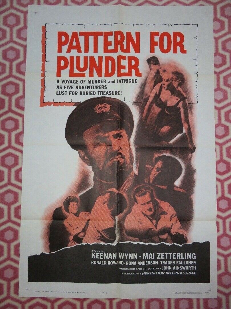 PATTERN FOR PLUNDER / OPERATION MERMAID US ONE SHEET POSTER 1963 Movie posters
