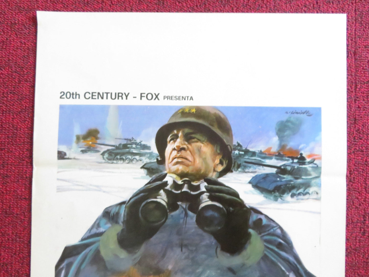 PATTON ITALIAN LOCANDINA POSTER GEORGE C. SCOTT KARL MALDEN 1970 Rendezvous Cinema Movie posters