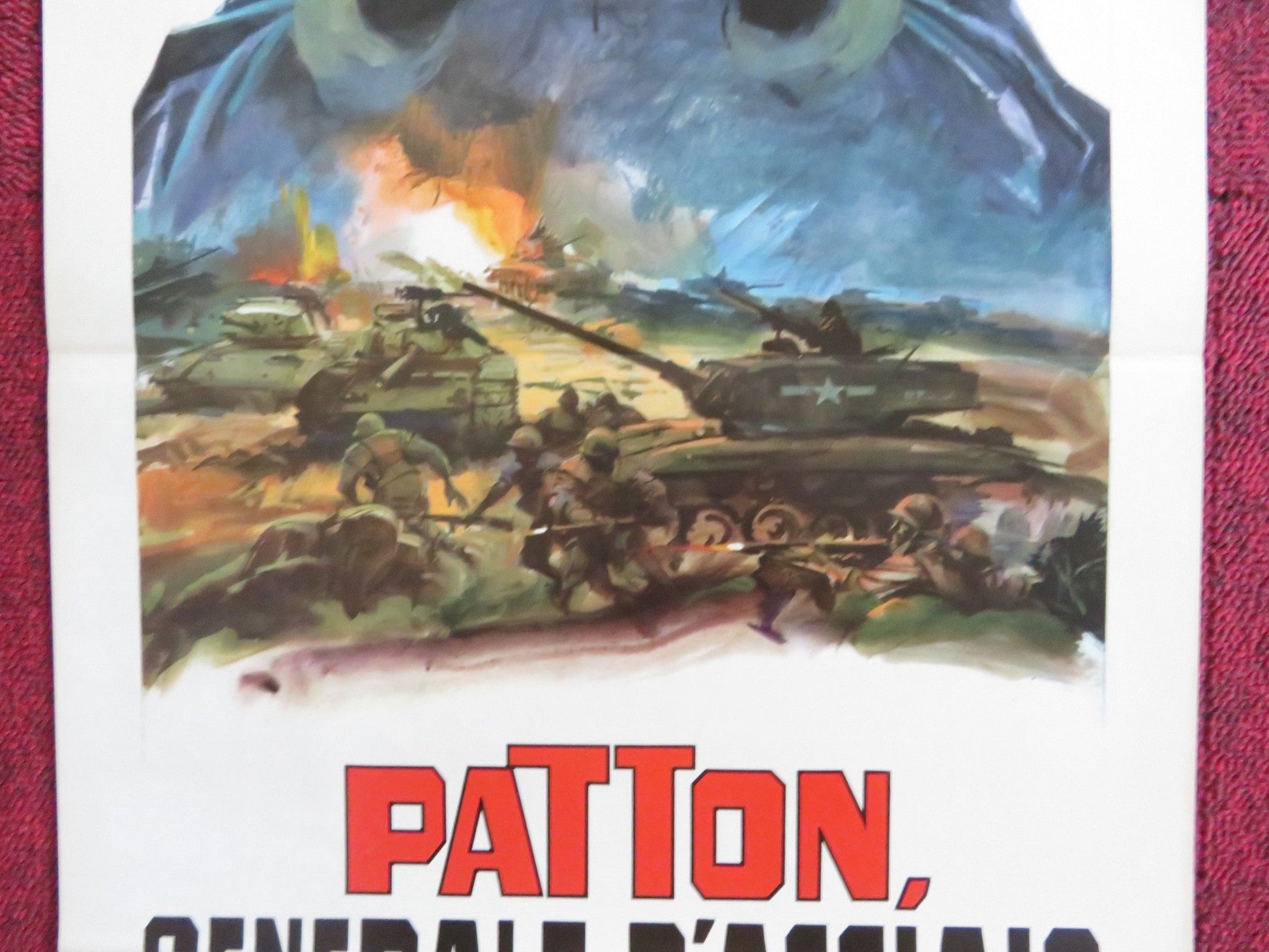 PATTON ITALIAN LOCANDINA POSTER GEORGE C. SCOTT KARL MALDEN 1970 Rendezvous Cinema Movie posters