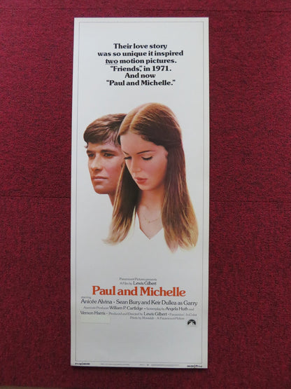 PAUL AND MICHELLE US INSERT (14"x 36") POSTER ANICEE ALVINA SEAN BURY 1974 Rendezvous Cinema Movie posters