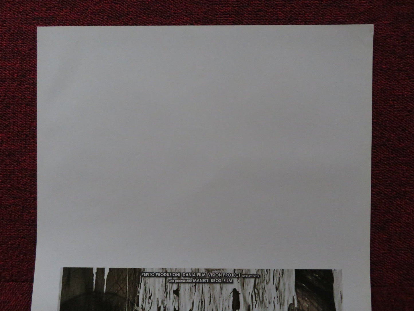 PAURA 3D ITALIAN LOCANDINA POSTER PEPPE SERVILLO FRANCESCA CUTTICA 2012 Rendezvous Cinema Movie posters