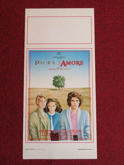PAURA & AMORE / Three Sisters ITALIAN LOCANDINA (27.5"x13") POSTER 1988 Movie posters