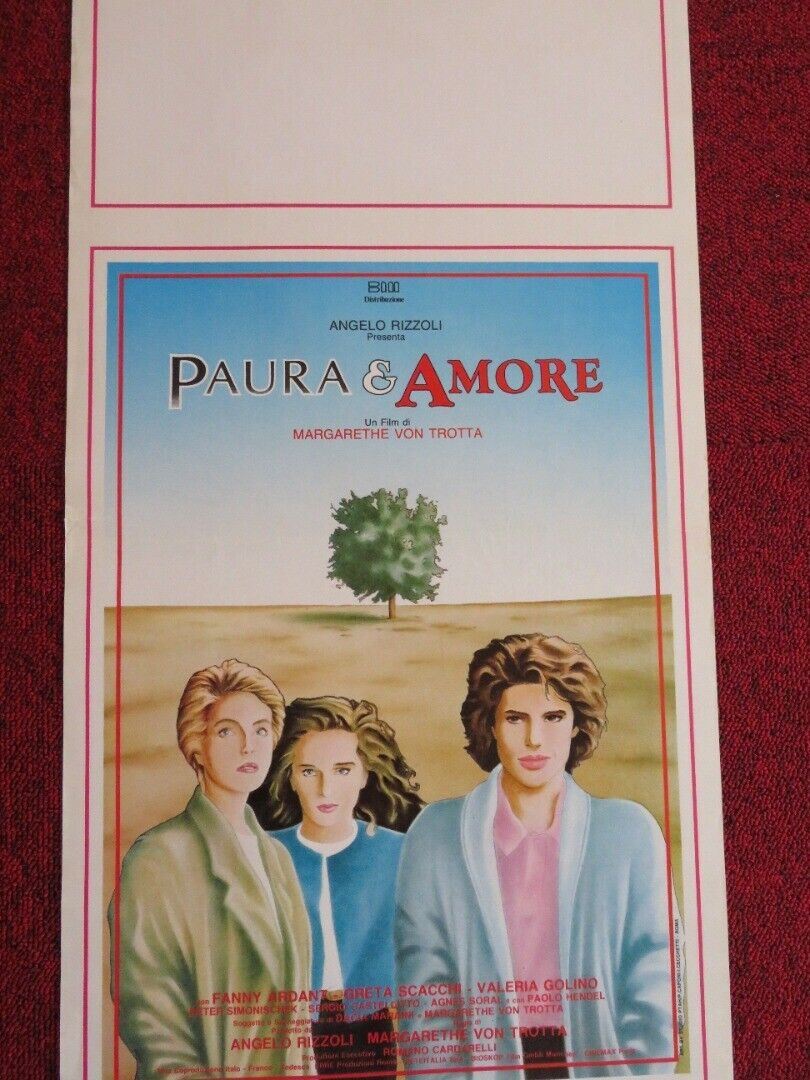 PAURA & AMORE / Three Sisters ITALIAN LOCANDINA (27.5"x13") POSTER 1988 Movie posters