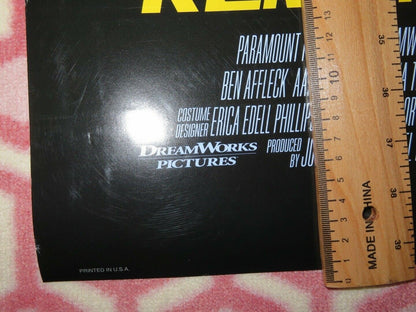 PAY CHECK US ONE SHEET ROLLED POSTER BEN AFFLECT UMA THURMAN 2003 Movie posters