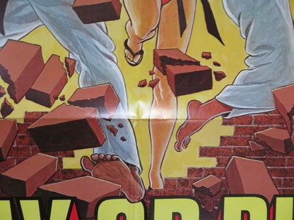 PAY OR DIE / Mean Business KUNG FU US ONE SHEET POSTER JOHNNY WILSON 1979 - Rendezvous Cinema