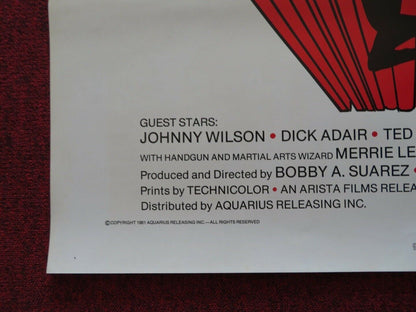 PAY OR DIE / MEAN BUSINESS - KUNG FU US ONE SHEET ROLLED POSTER DICK ADAIR 1981 Movie posters