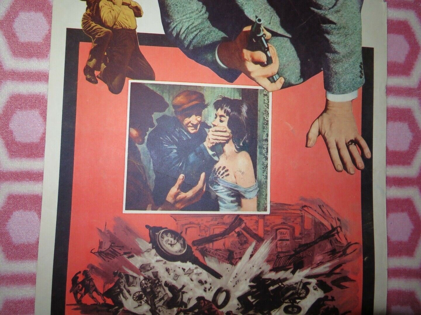 PAY OR DIE! US INSERT (14"x 36") POSTER ERNEST BORGNINE ZOHRA LAMPERT 1960 - Rendezvous Cinema