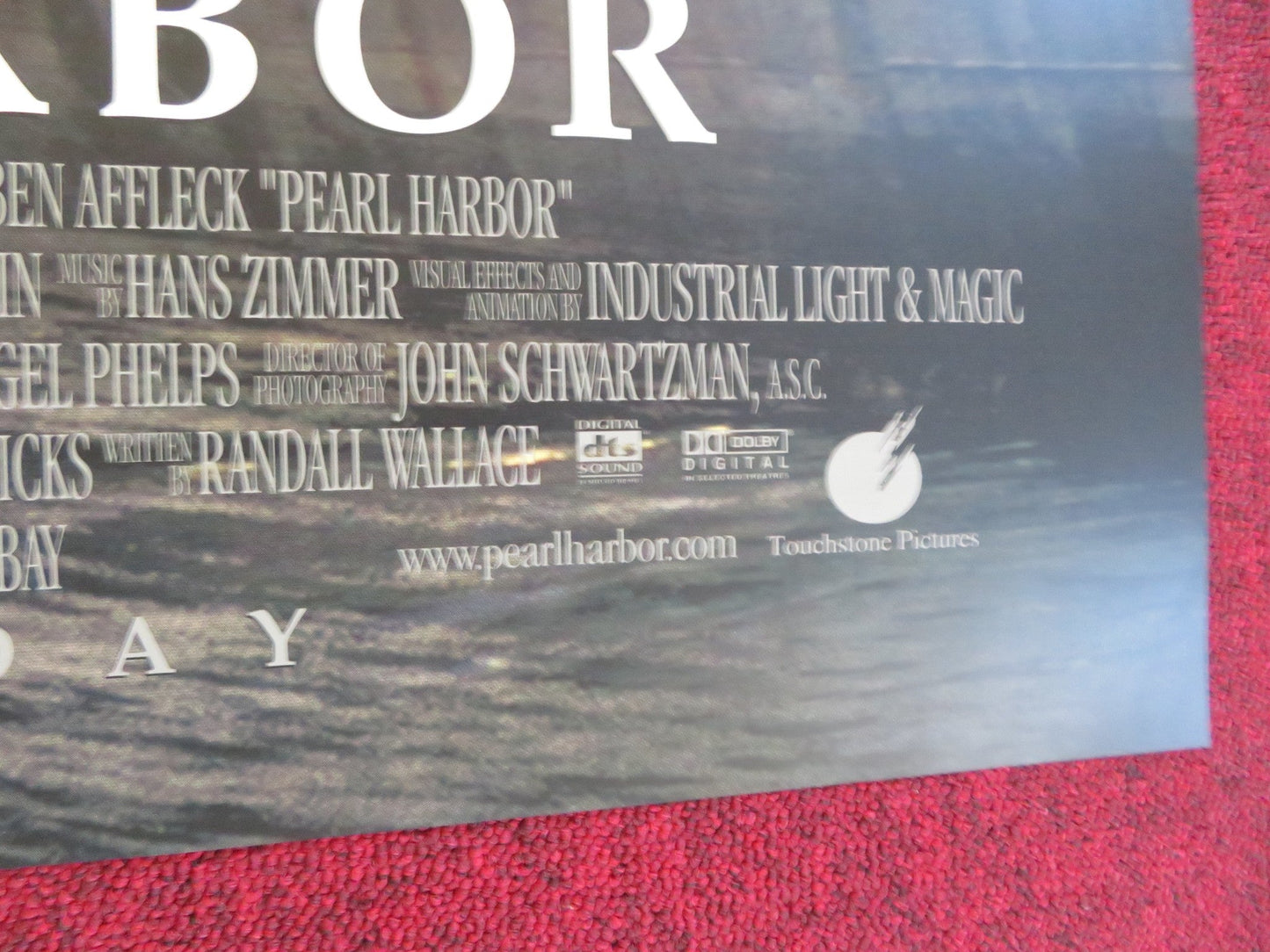 PEARL HABOUR US ONE SHEET ROLLED POSTER MICHAEL BAY BEN AFFLECK 2001 Rendezvous Cinema Movie posters