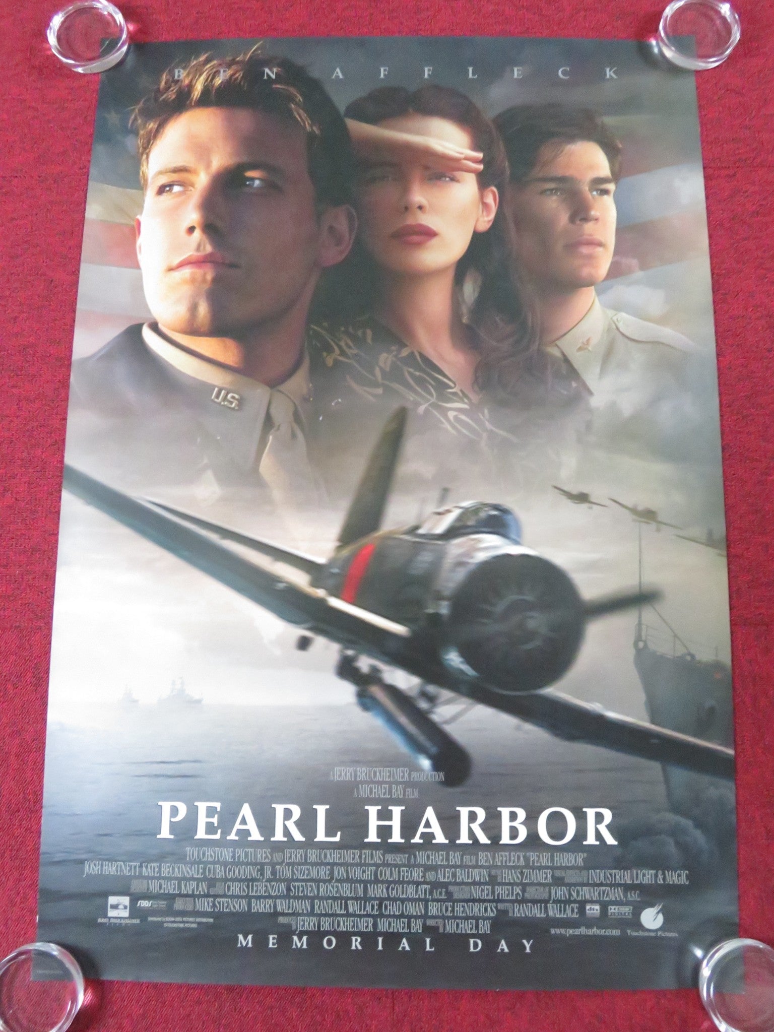 PEARL HARBOR US ONE SHEET ROLLED POSTER BEN AFFLECK JOSH HARTNETT 2001 Rendezvous Cinema Movie posters