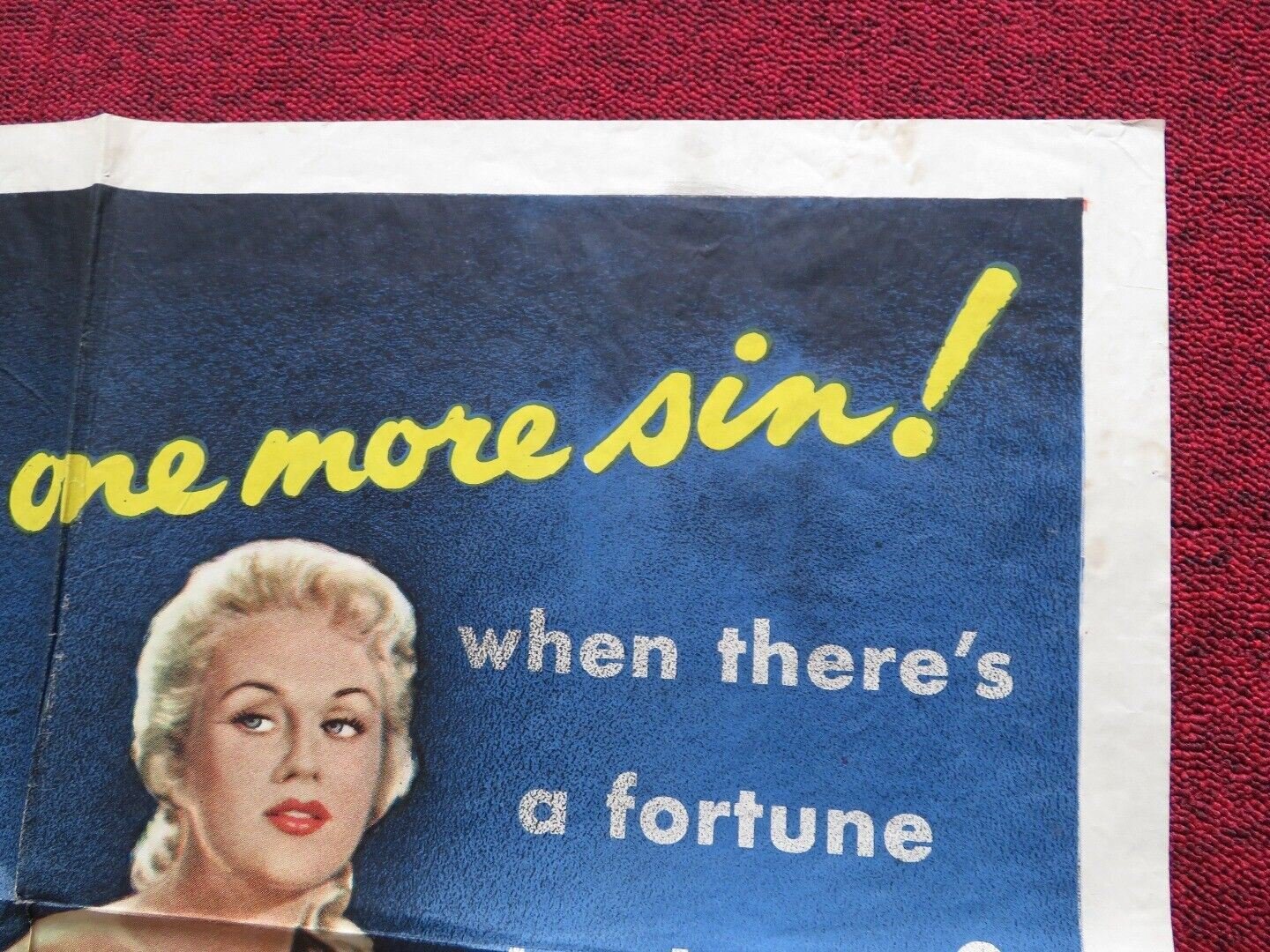 PEARL OF THE SOUTH PACIFIC FOLDED US ONE SHEET POSTER VIRGINIA MAYO 1955 - Rendezvous Cinema