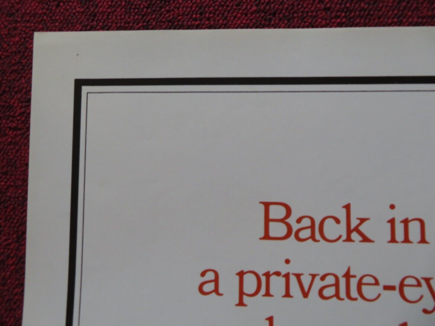 PEEPER FOLDED US ONE SHEET POSTER MICHAEL CAINE NATALIE WOOD 1975 Movie posters