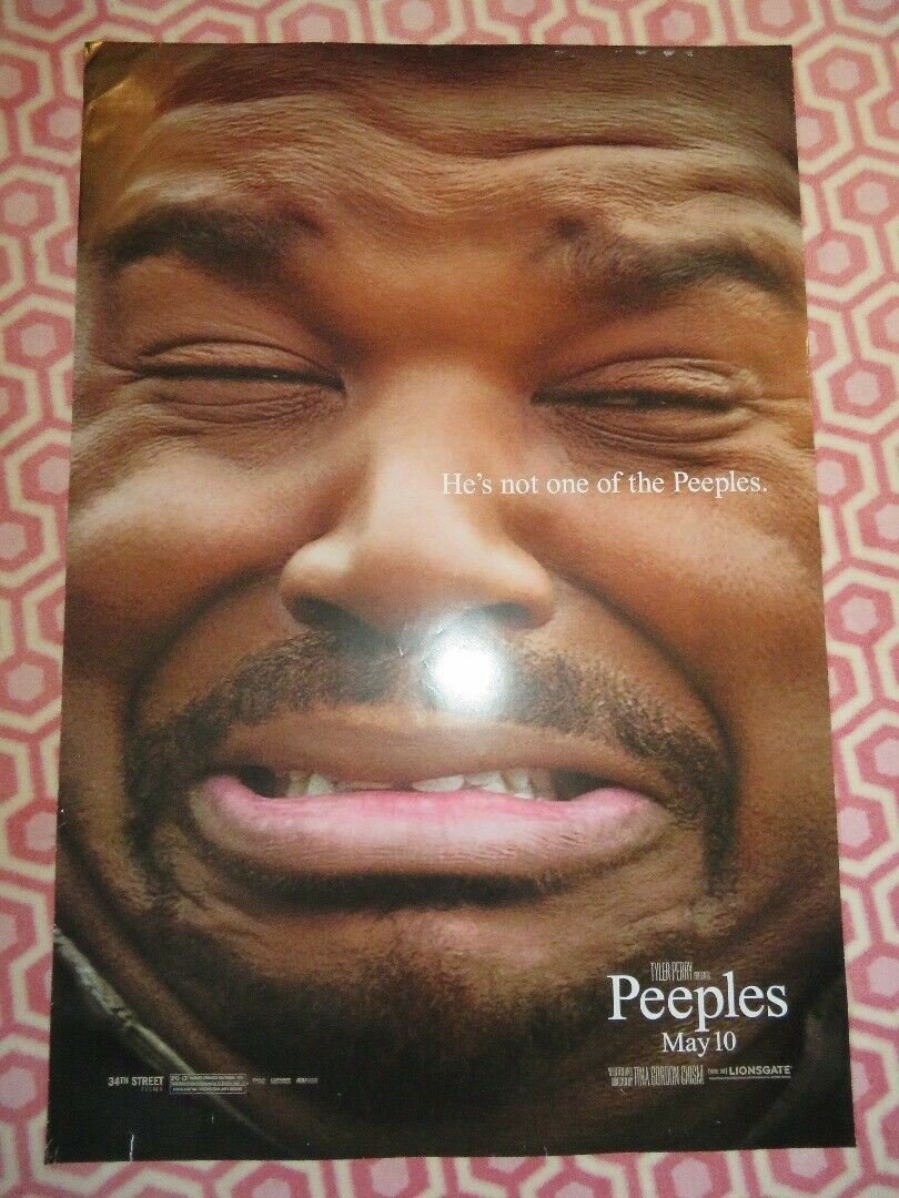 PEEPLES US ONE SHEET ROLLED POSTER CRAIG ROBINSON KERRY WASHINGTON 2013 Movie posters