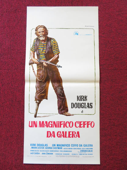 PEG LEG, MUSKET & SABRE / SCALAWAG ITALIAN LOCANDINA POSTER KIRK DOUGLAS 1973 Rendezvous Cinema Movie posters
