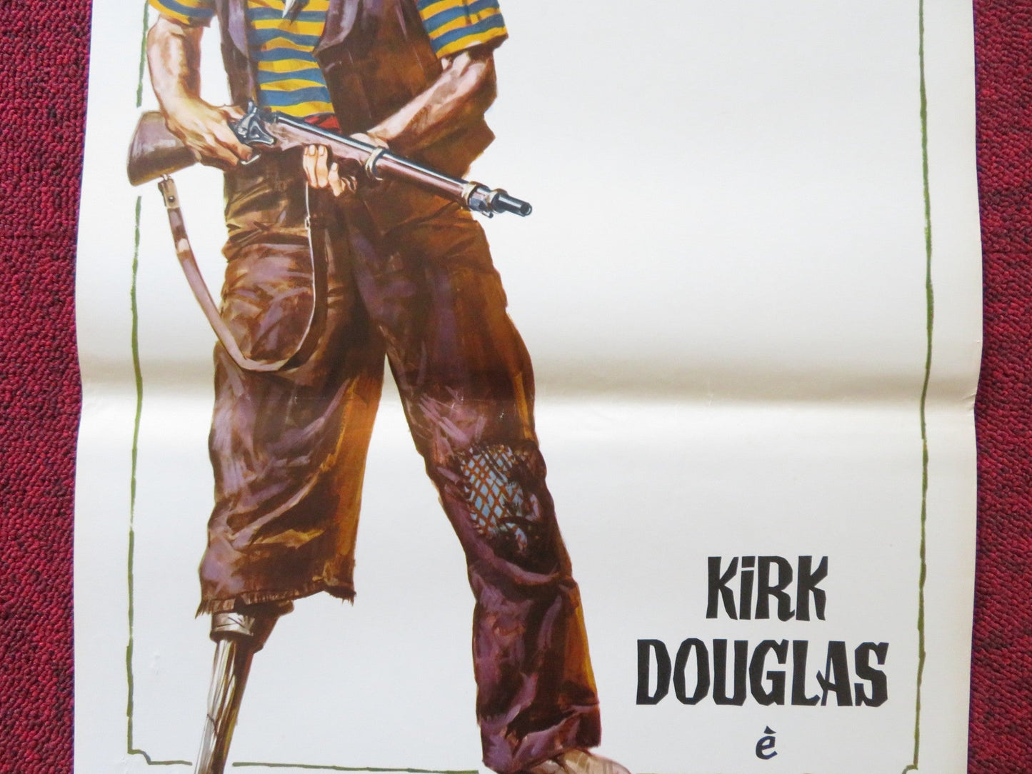 PEG LEG, MUSKET & SABRE / SCALAWAG ITALIAN LOCANDINA POSTER KIRK DOUGLAS 1973 Rendezvous Cinema Movie posters