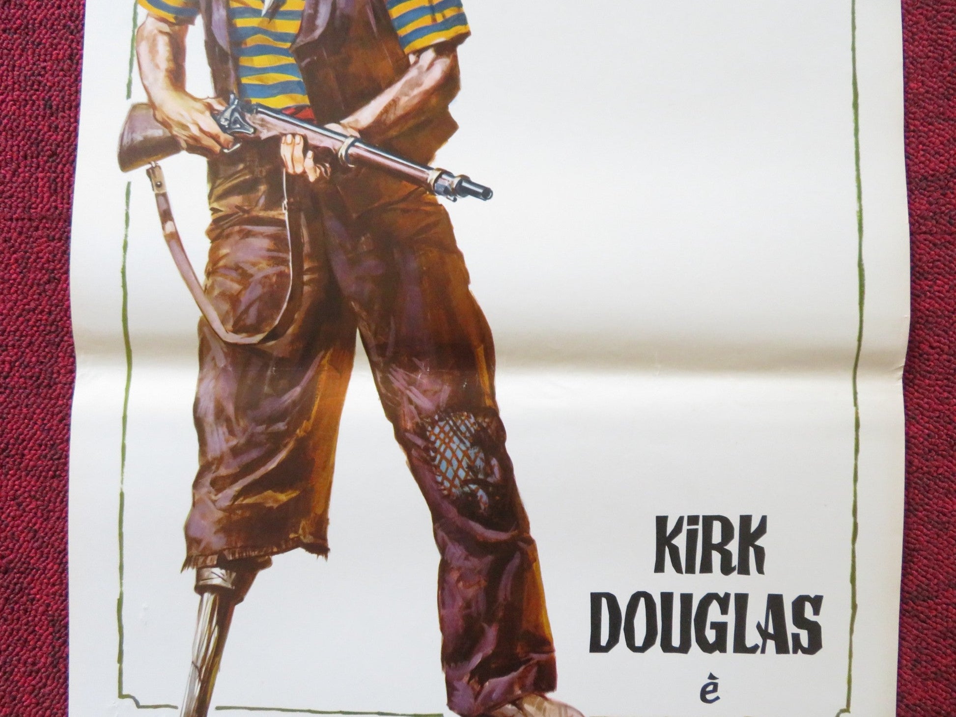 PEG LEG, MUSKET & SABRE / SCALAWAG ITALIAN LOCANDINA POSTER KIRK DOUGLAS 1973 Rendezvous Cinema Movie posters